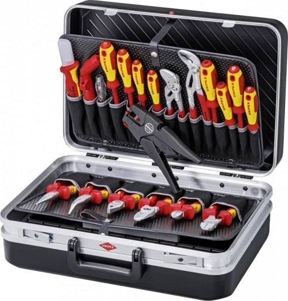 Knipex Werkzeugkoffer für Elektriker, 20-teilig