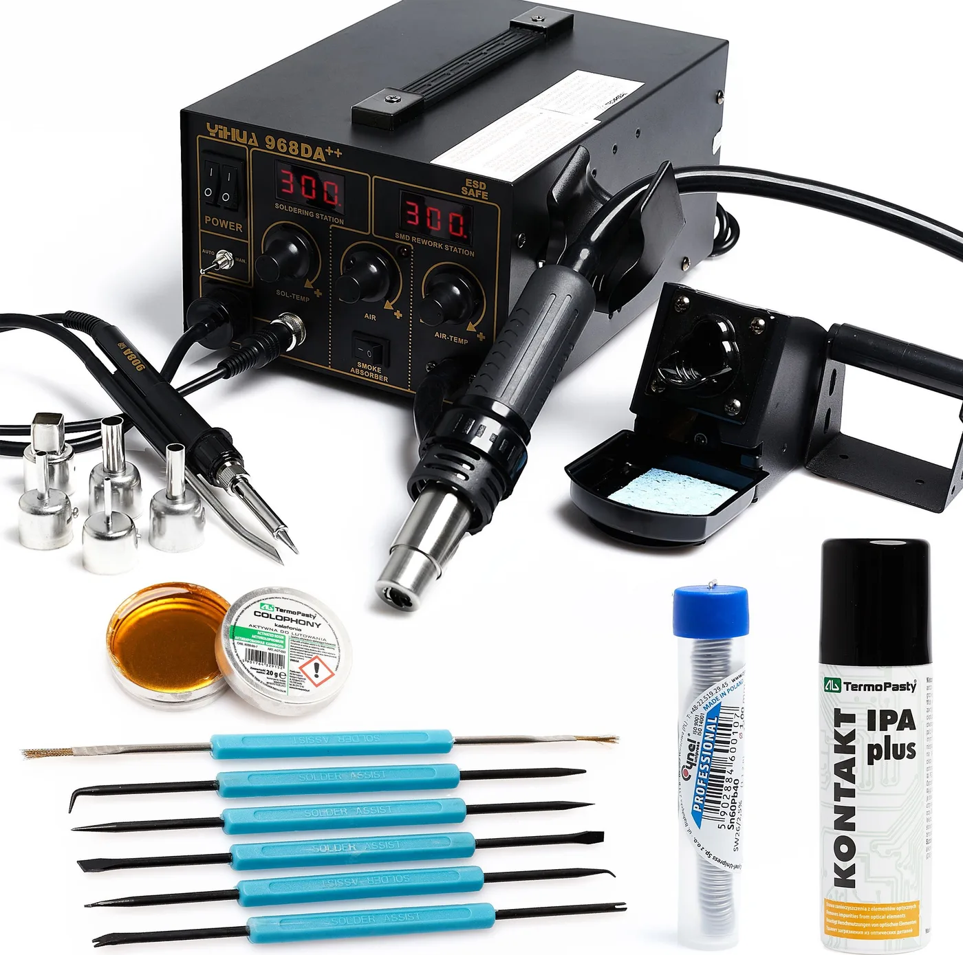 Techrebal Lötstation 968DA++ + KIT 17