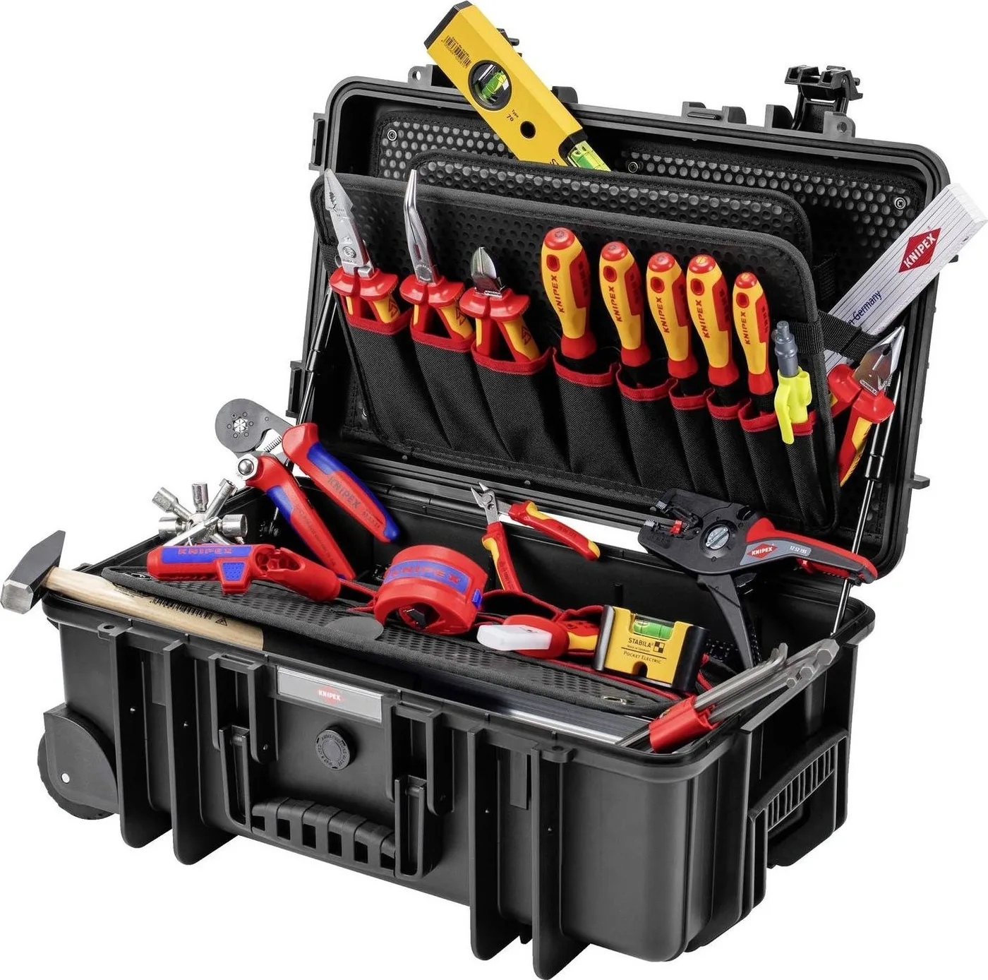 Knipex Werkzeugkoffer „ROBUST26“ für Elektriker, 23-teilig
