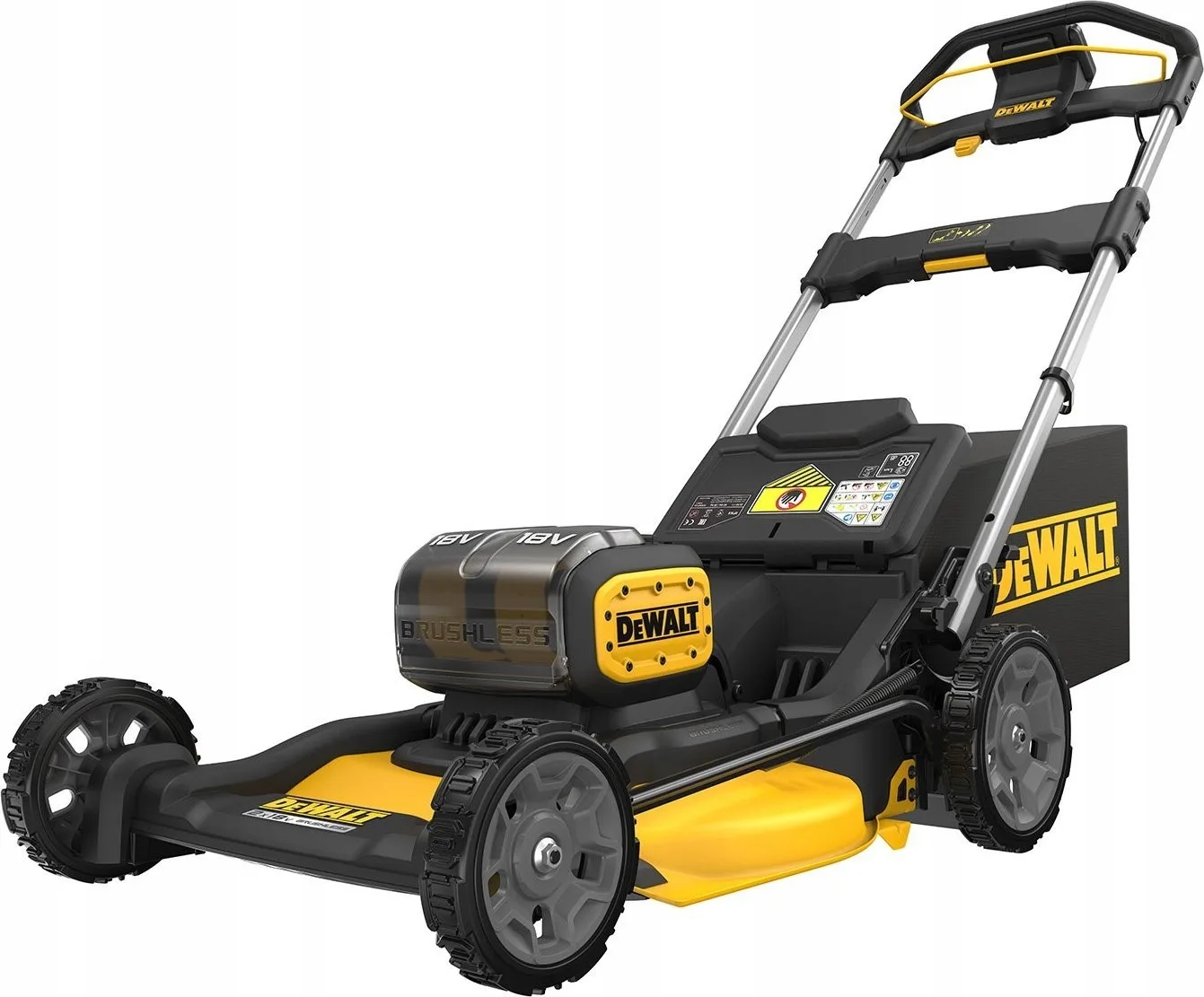 Akku-Rasenmäher Dewalt DEWALT RASENMÄHER 2x18V DCMWP134N 53 cm