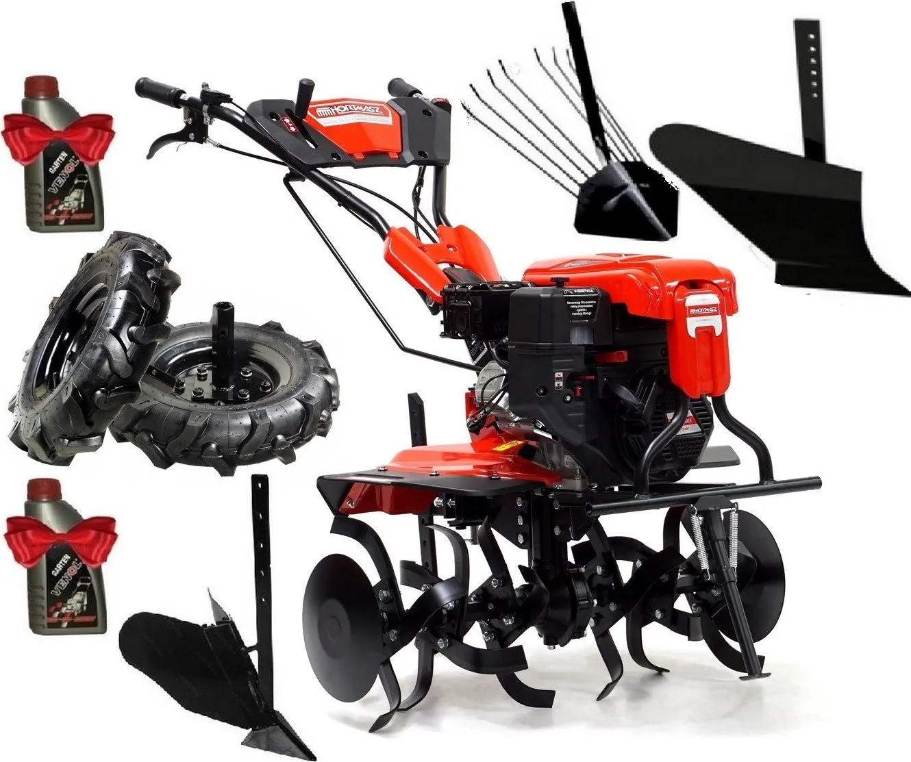 Hortmasz-Motorhacke HGS LX1000 HS212 HORTMASZ, benzinbetrieben + 7-teiliges Zubehörset