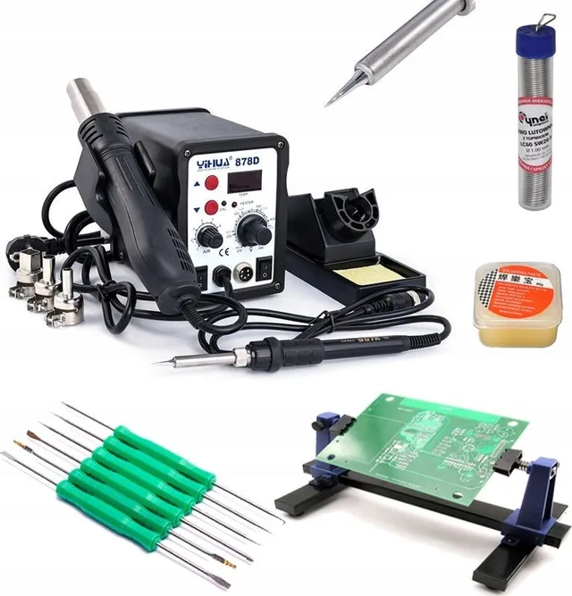Techrebal Lötstation Yihua 878D Halterung KIT5