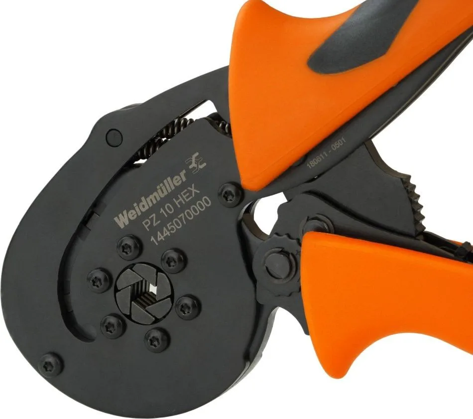 Weidmüller Werkzeug für Kabelschuhe, Crimpzange PZ 10 HEX Weidmüller 0312