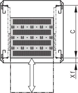 SCHROFF SCHROFF Varistar 19" Einlegeboden, teleskopierbar, 30 kg, RAL 7035, verkürzt, 600 B 500 T