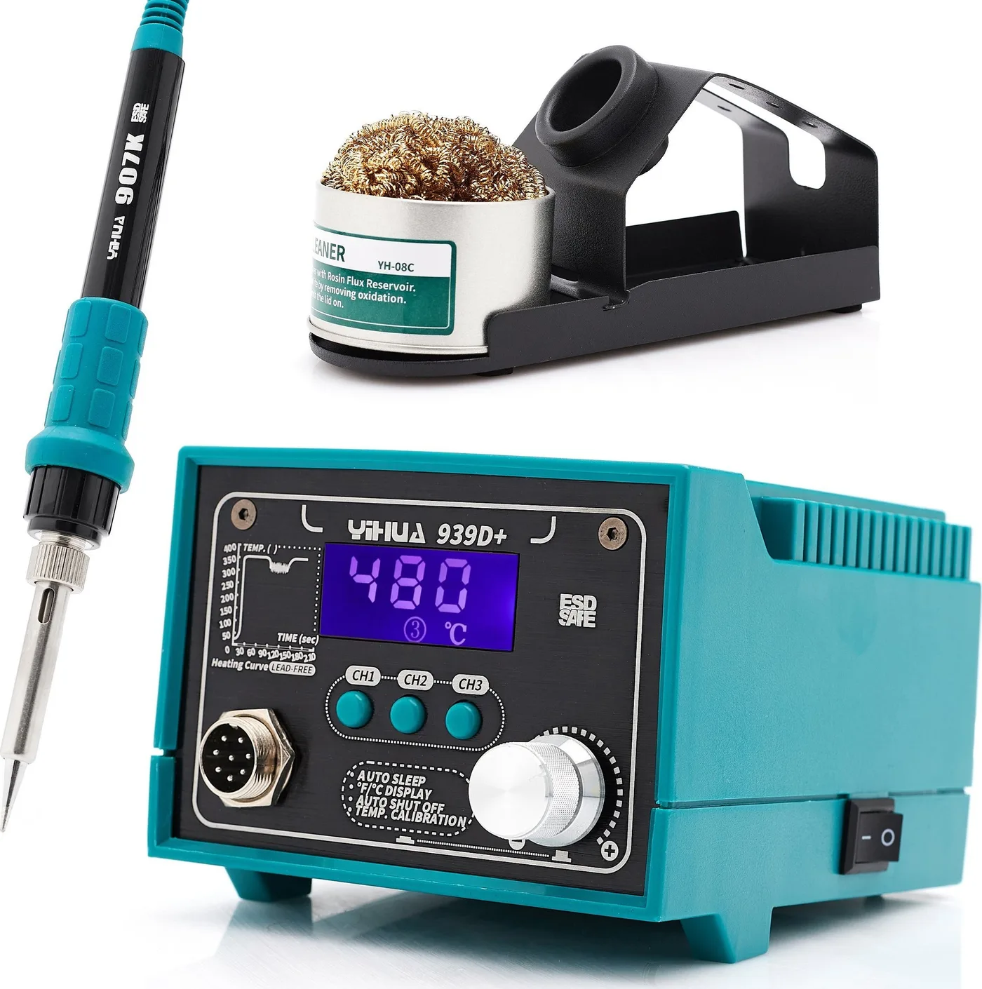 Techrebal LÖTSTATION YIHUA 939D+ LEISTUNGSTARK 75 W MEGA-SET