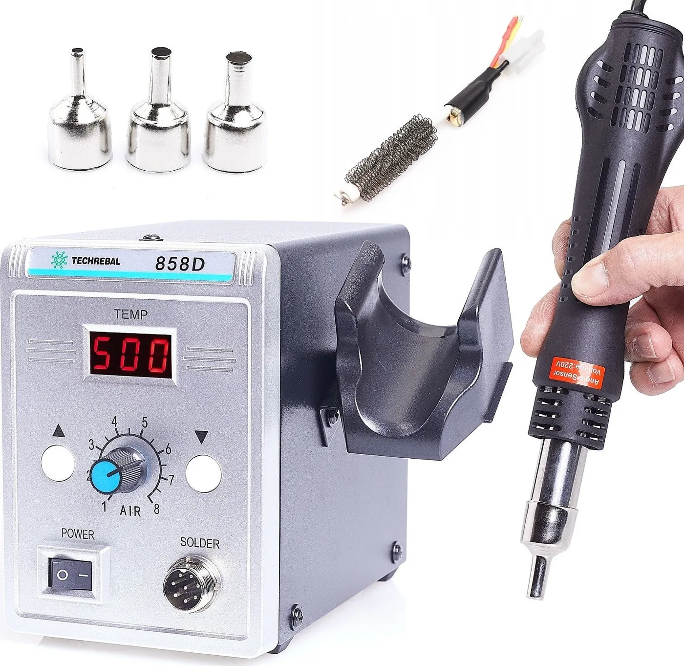 Kunststoffschweißgerät und Lötstation Techrebal 858D – Ersatzheizelement-Set