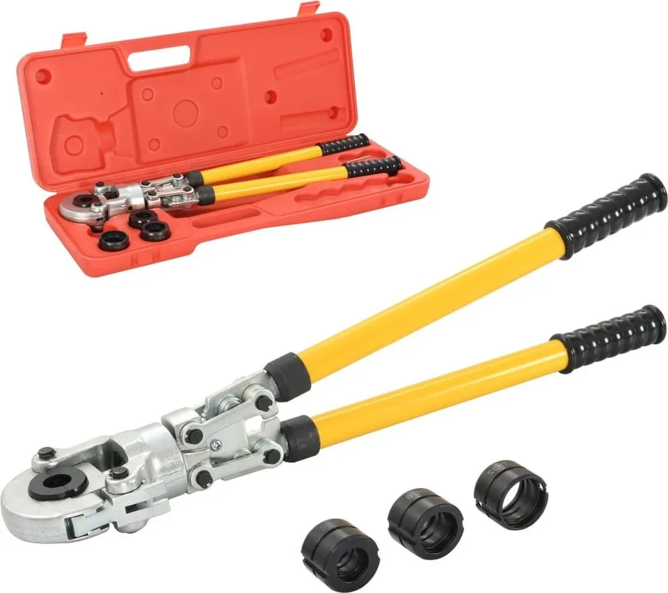 vidaXL Hydraulische Klemmzange, V-Form, 16–20–26–32 mm