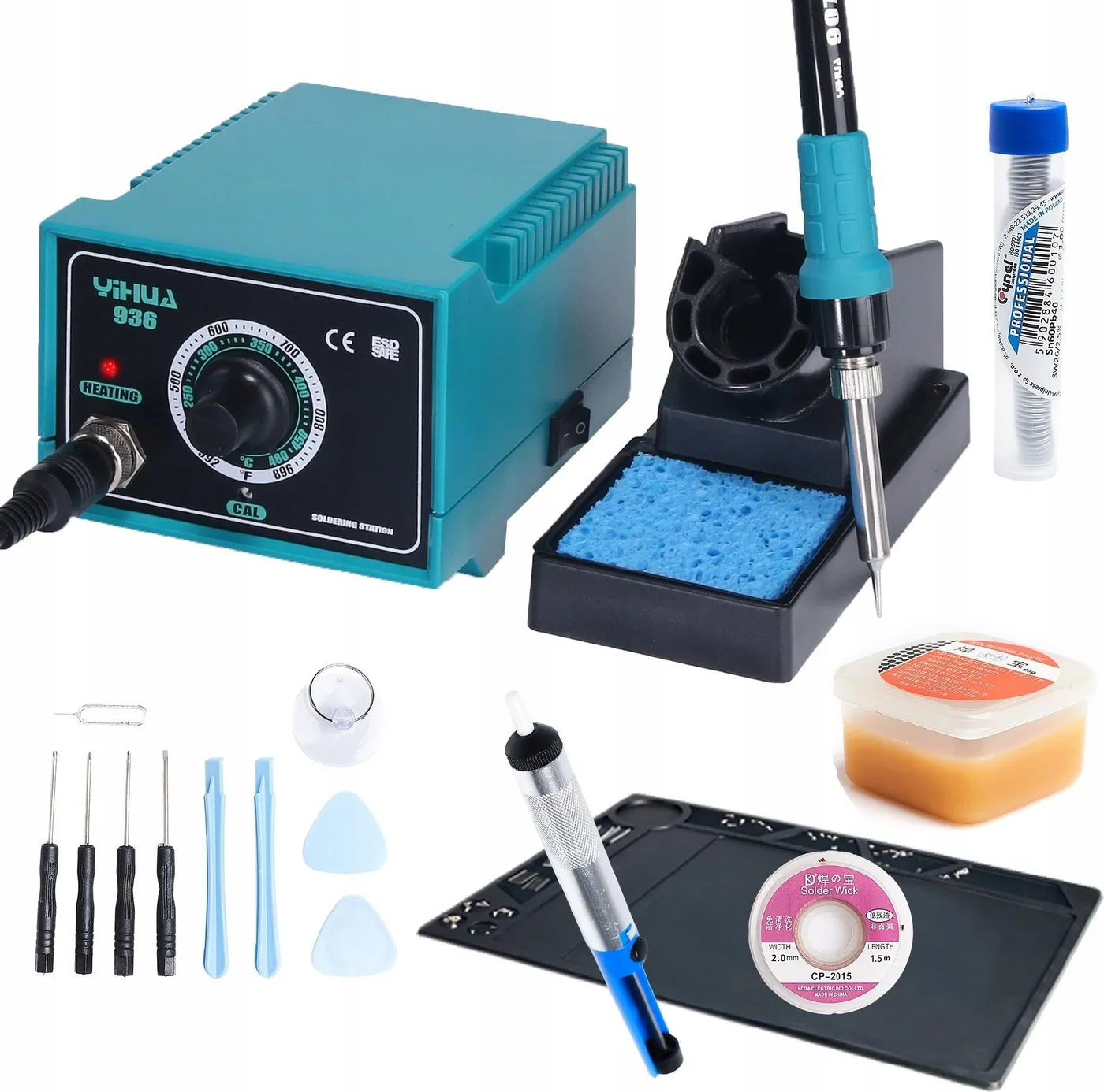 Techrebal Lötstation-Set Yihua 936 Matten-Set 4