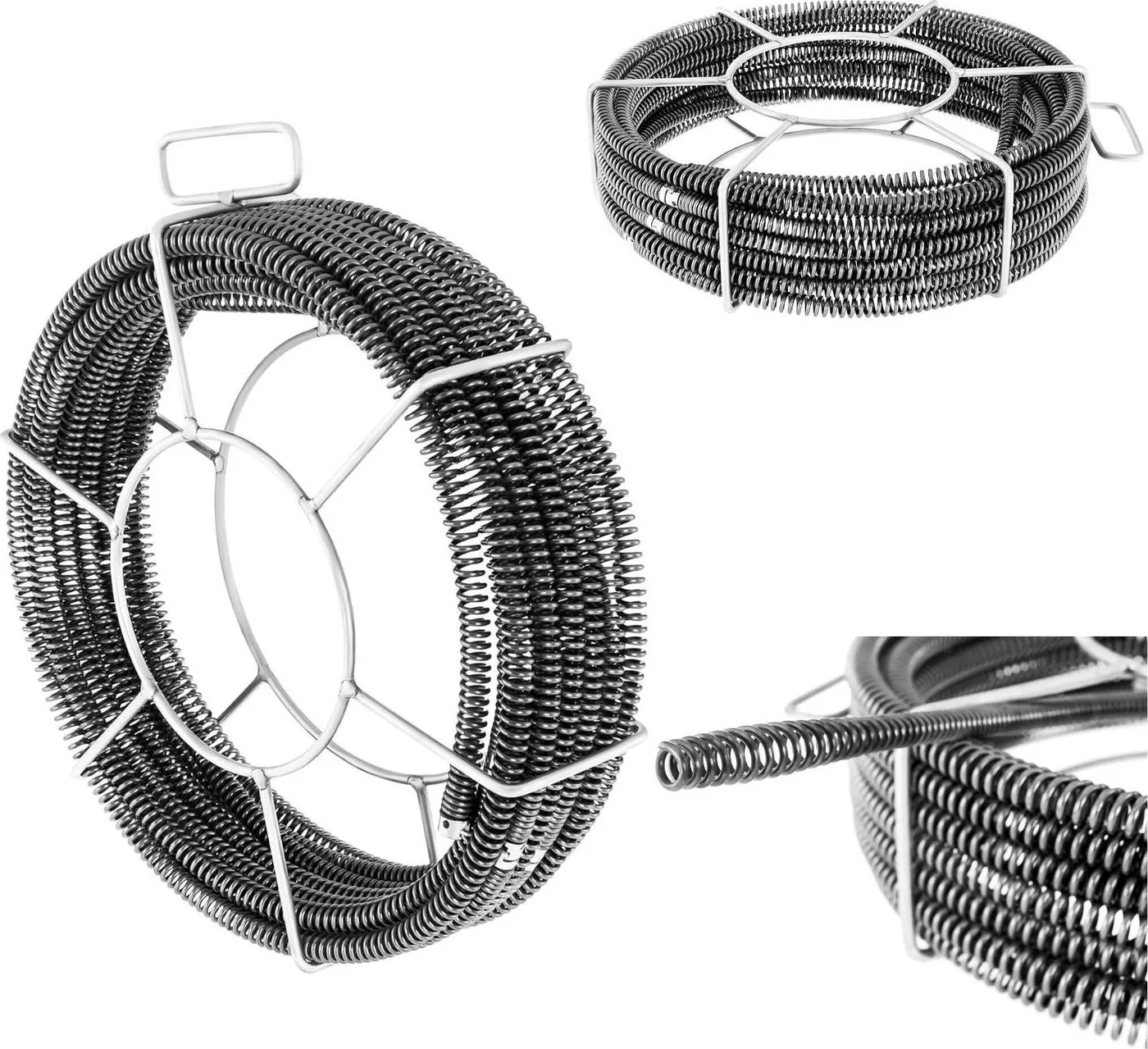 MSW Rohrreinigungsspirale 5 x 2,3 m, Durchmesser 16 mm, Set (10060367)