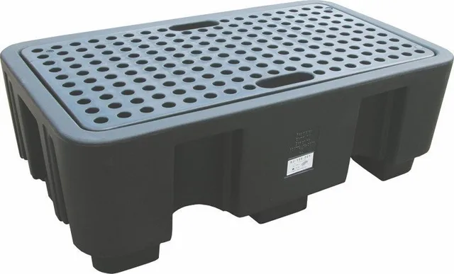 Topserw Auffangwanne für 2 Fässer mit einem Fassungsvermögen von 250 l, Abmessungen 1300 x 750 x 440 mm