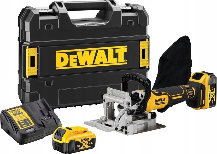 Dewalt 18-V-XR-Fräse, Lamello-Nutfräse, 2 × 5 Ah