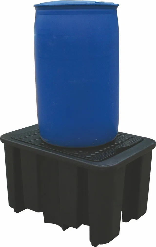 Topserw Auffangwanne für 1 Fass mit einem Fassungsvermögen von 230 l, Abmessungen 1000 x 680 x 600 mm