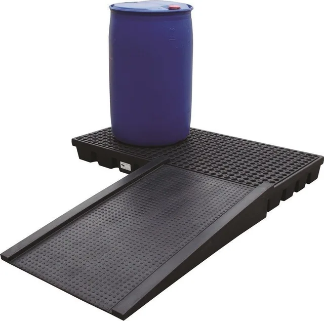 Topserw Auffangwanne für 2 Fässer mit einem Fassungsvermögen von 112 l, Abmessungen 1600 x 800 x 150 mm