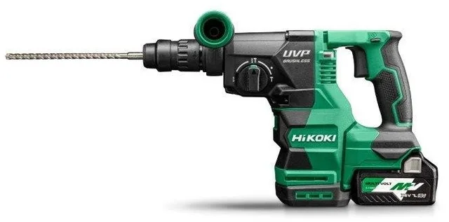 HIKOKI. SDS+-Hammerbohrmaschine 36 V DH3628DC WRZ 3,2 J 2x2,5 Ah MV BL + 13-mm-HSC-Bohrfutter