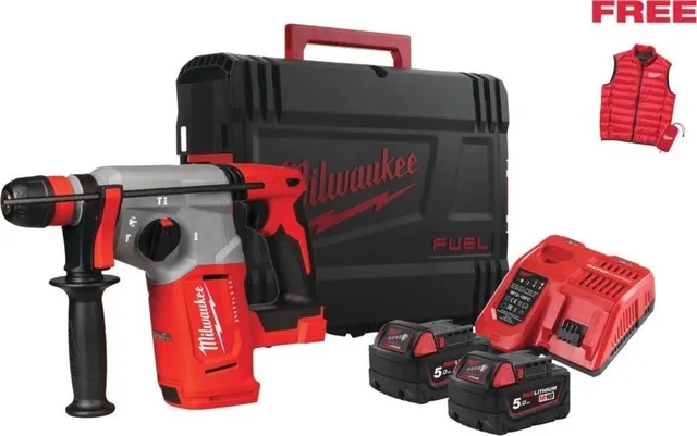 MILWAUKEE. Akku-Hammer M18BLHXMC-502X + Lampe und Schutzhülle