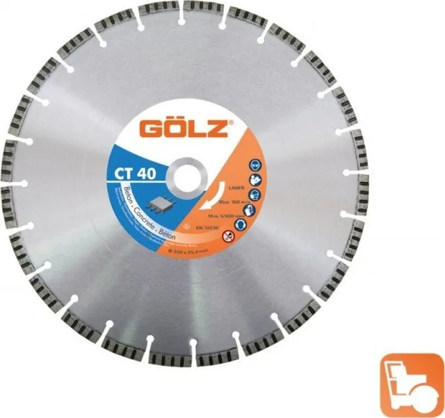 Beschaffung einer Diamantscheibe für Beton GOLZ CT40 400 x 25,4 mm