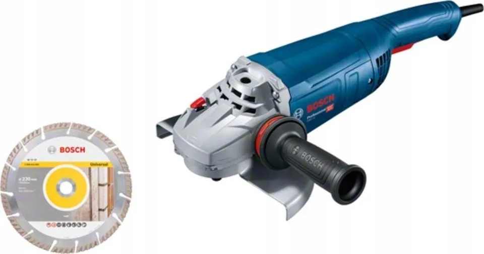 Bosch Bosch Winkelschleifer GWS 22-230 J Professional (blau, 2.200 Watt, inkl. Diamanttrennscheibe)