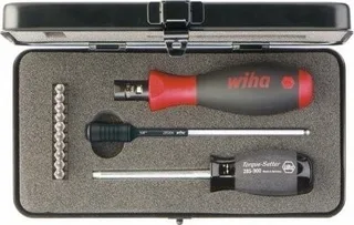 Wiha Wiha Drehmomentschraubendreher-Set TorqueVario-S (schwarz/rot, 14-teilig, 0,8–5 Nm)