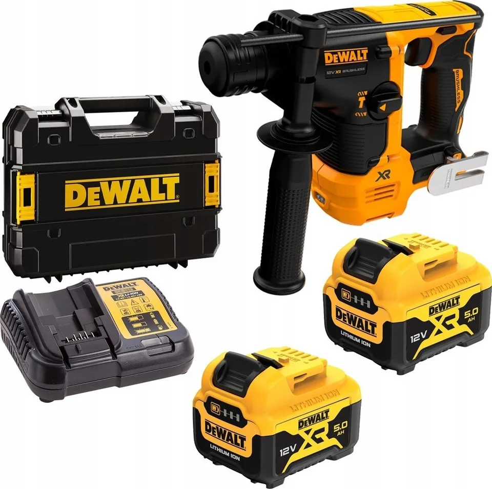 Dewalt-Bohrhammer DEWALT BOHRHAMMER 12 V, 1,1 J, BOHRLEISTUNG 2 × 5,0 Ah, DCH072P2