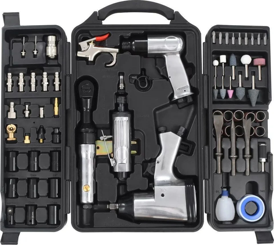 vidaXL Druckluftwerkzeug-Set, 70-teilig (142711)