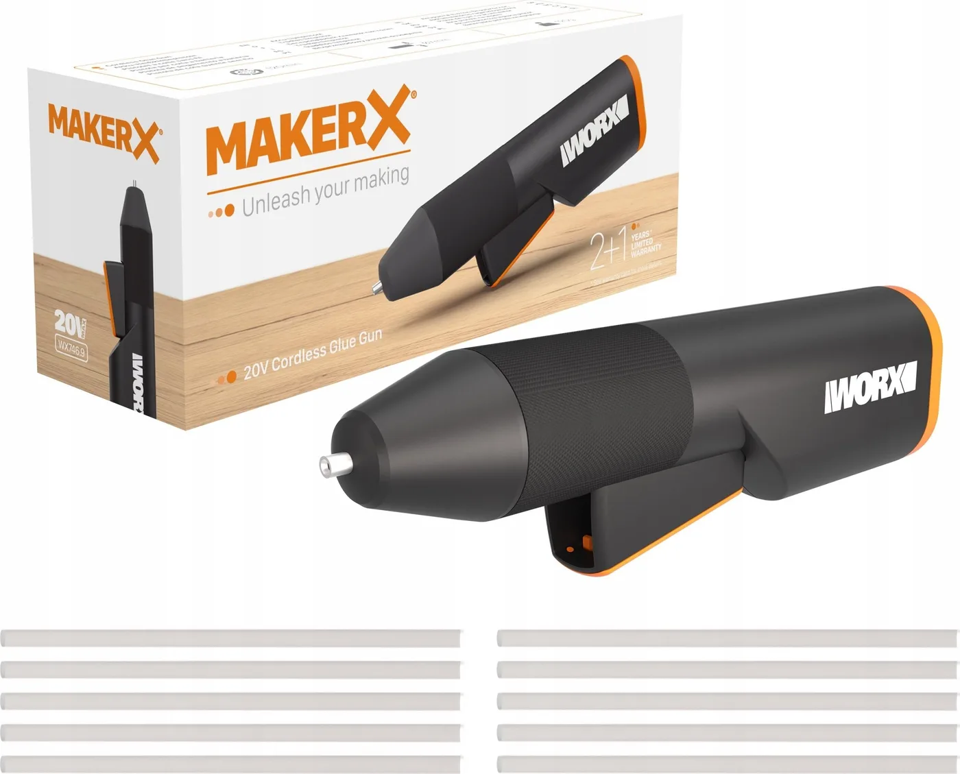 Worx MakerX 20-V-Klebepistole