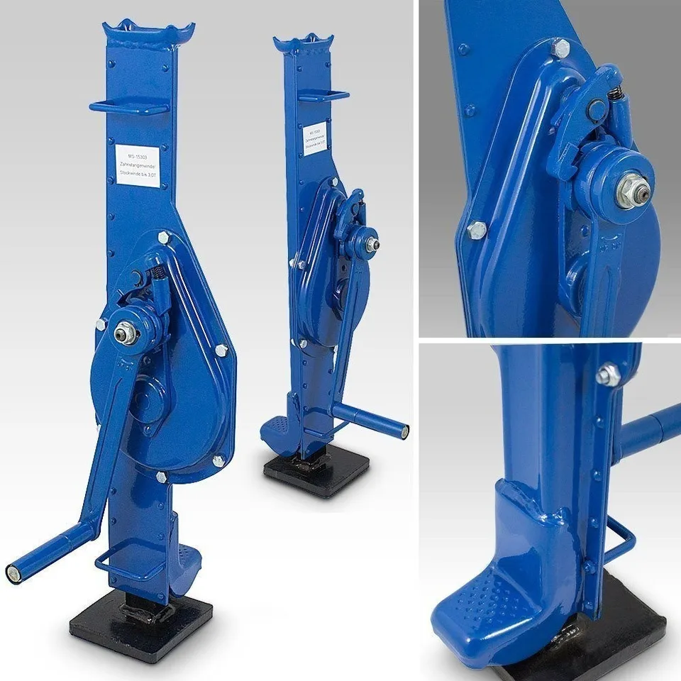 INDUSTRIELLER MECHANISCHER HEBEBÜHNE FÜR DIE WERKSTATT, 3 TONNEN, AUS STAHL, BLAU