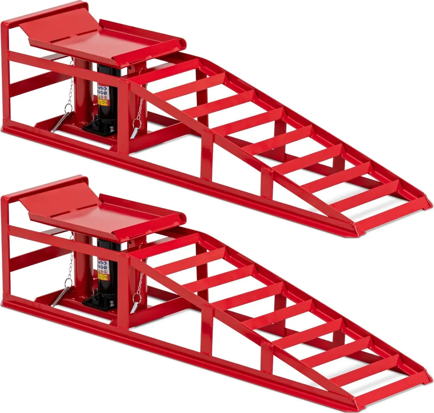 MSW Fahrzeugrampe mit Hebevorrichtung bis 2000 kg – 2er-Set Fahrzeugrampe mit Hebevorrichtung bis 2000 kg – Set
