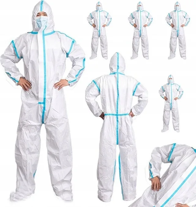 Rosfix Set mit 5 Einweg-Malerkombis, 185 cm – Mikroporöse Membran