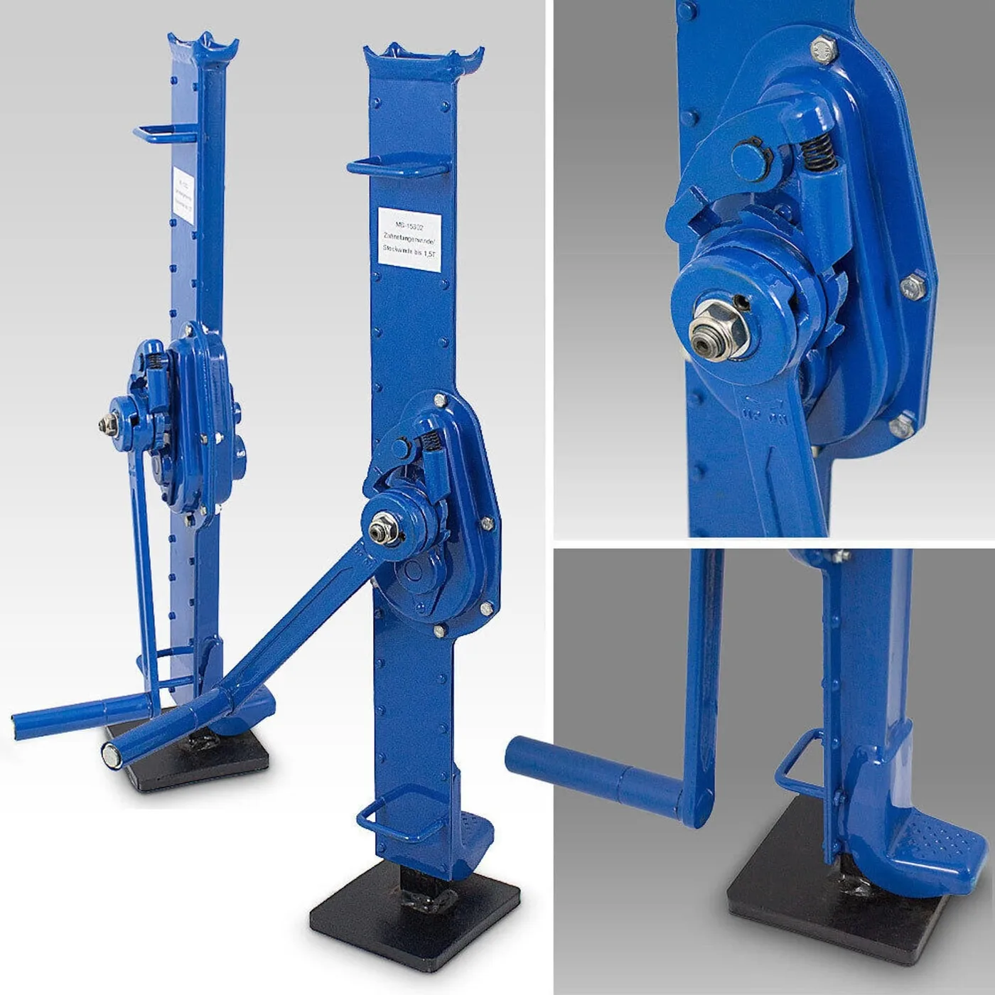 Set mit 2 Stück Bituxx-Werkstatt-Kurbelhebern, blau