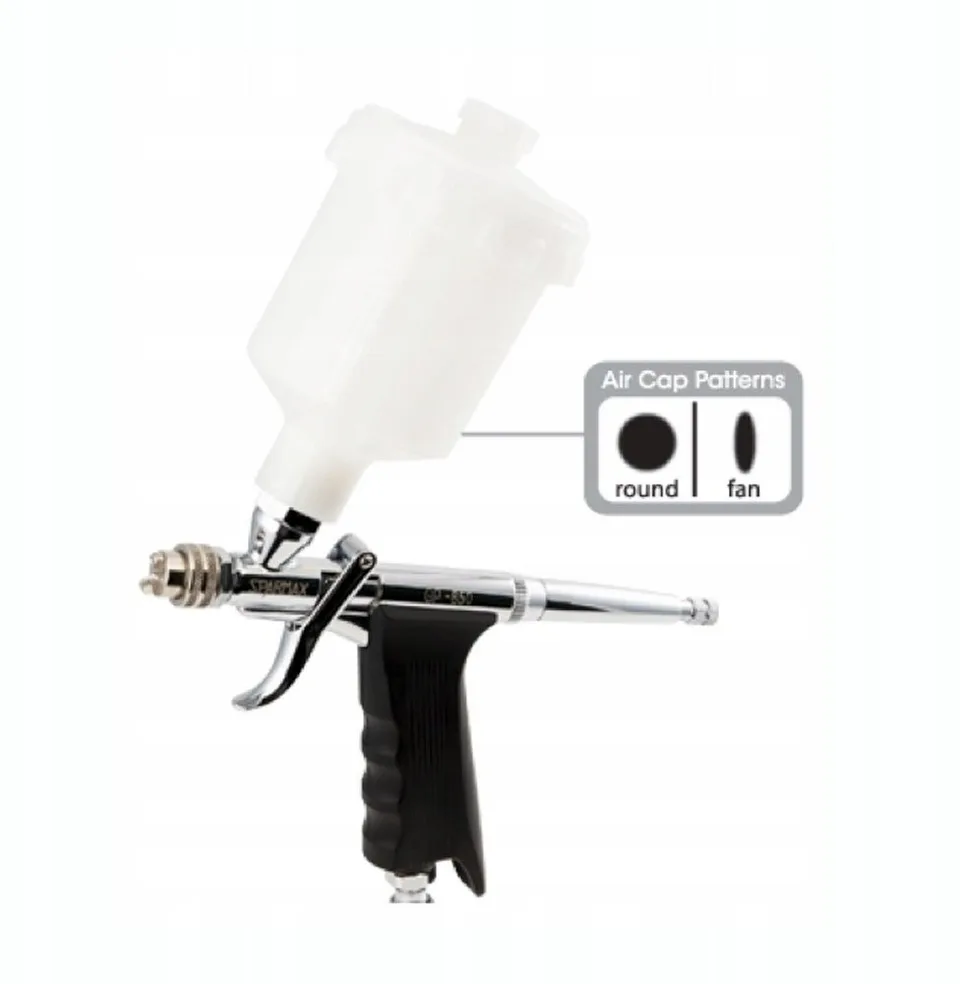 Spritzpistole GP-850, 0,5 mm, Schwerkraftzufuhr, 2 mm + 125 ml
