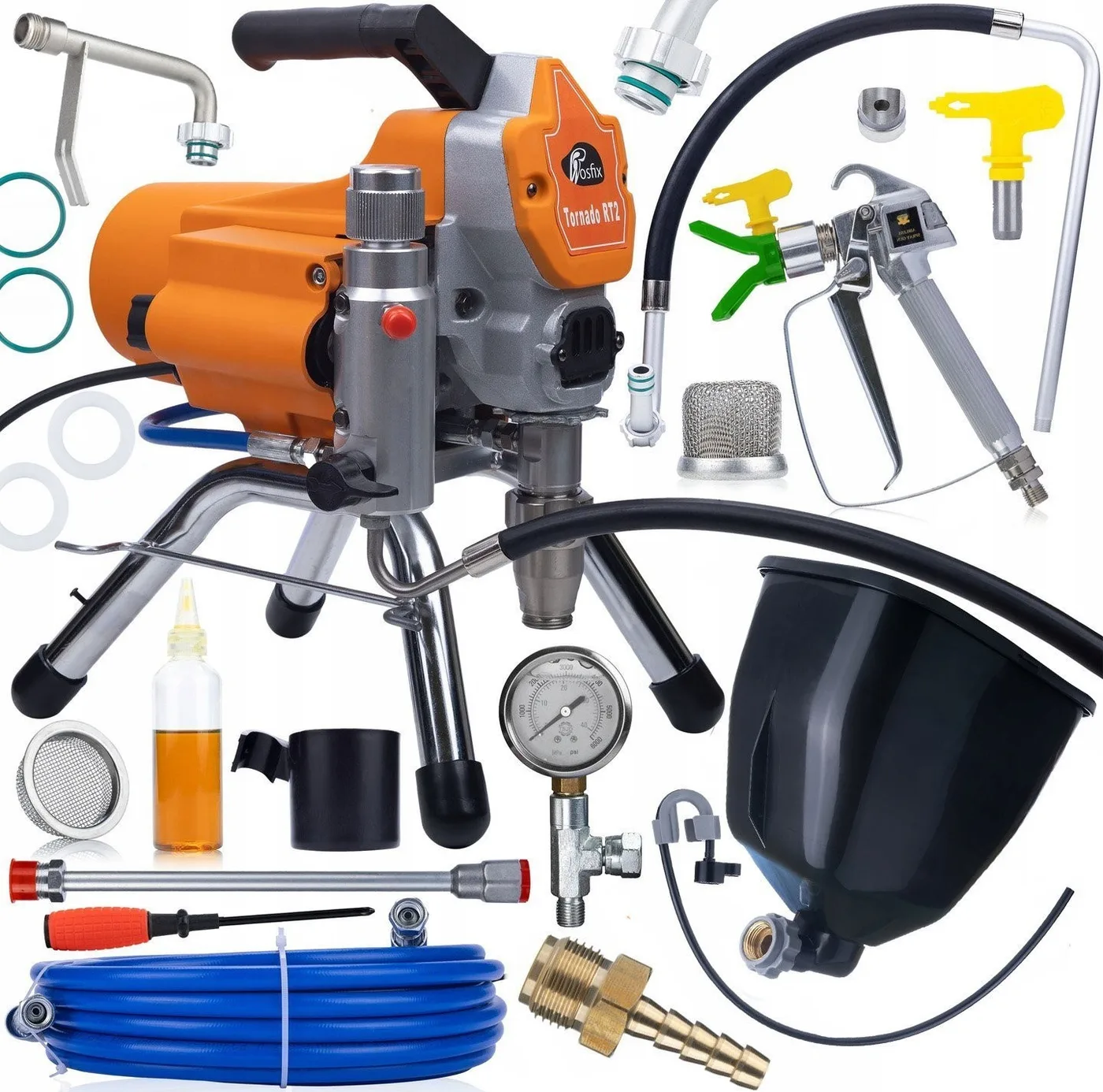 Rosfix PROFESSIONELLE HYDRODYNAMISCHE KOLBEN-LACKIERANLAGE ROSFIX TORNADO RT2