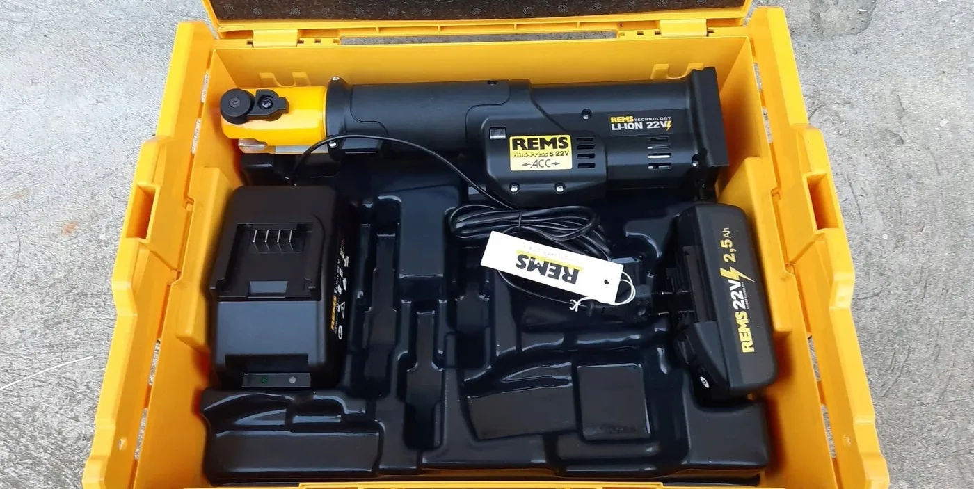 Rems Rohrpresswerkzeug REMS Mini-Press 22 V ACC L-Boxx 2,5 Ah