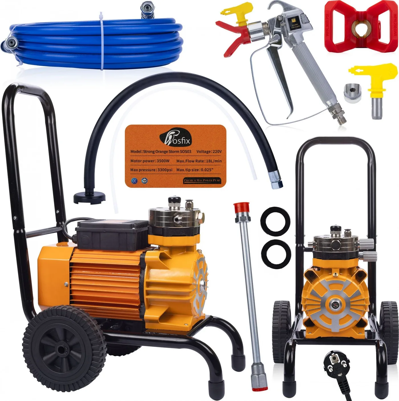 Rosfix HYDRODYNAMISCHES SPRITZGERÄT ROSFIX STRONG STORM 3500W HQ