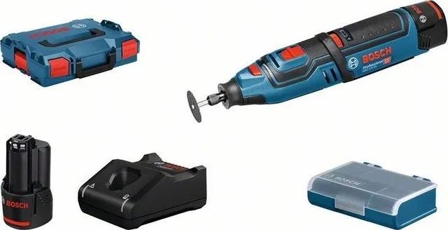 Bosch Multifunktionswerkzeug GRO 12V-35 + 2 x 2-Ah-Akku (06019C5001)