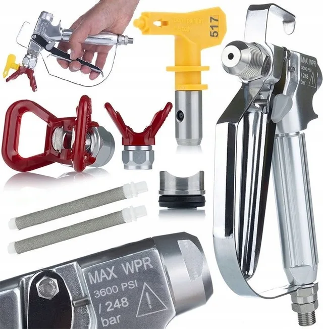 Rosfix Rosfix Farbspritzpistole Rosfix UltraSpray PMRUS03 mit Düsenschutz + Rosfix Ult-Spritzdüse
