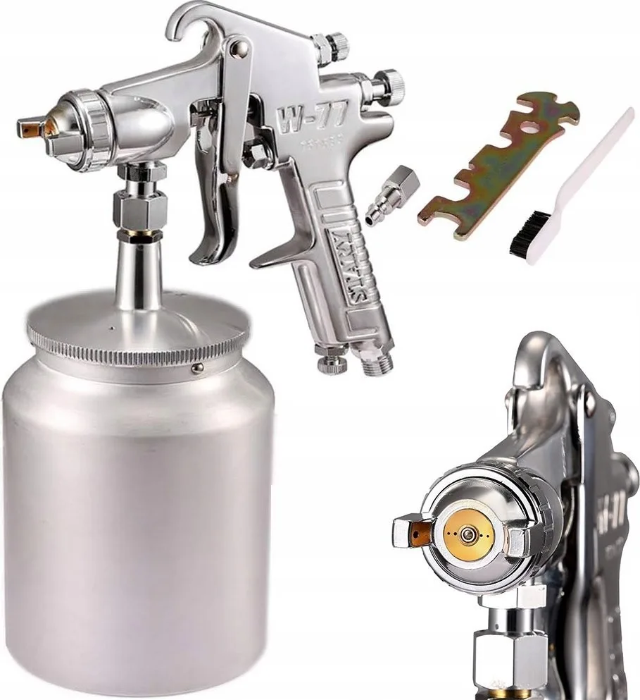 Rosfix PROFESSIONELLE LACKIERPISTOLE MIT 2-MM-DÜSE – LACKIER-SET