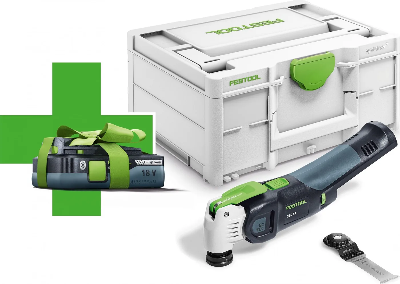 Festool Akku-Multifunktionswerkzeug OSC 18 E-Basic (577033) 1 x Akku 4 Ah