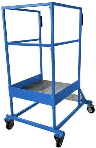 Fahrbare Arbeitsbühne aus Stahl mit 1 Stufe und Plattform (Standardausführung)