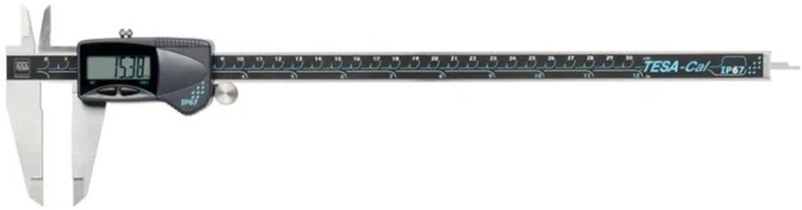 Digitaler Messschieber 300, 12", IP67, 3 V/SQ, TESA-CAL, Rolle