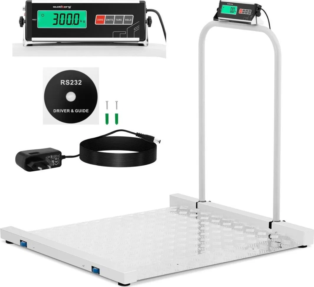 Lagerplattformwaage 100 x 95 cm, LCD, RS232, 300 kg / 100 g