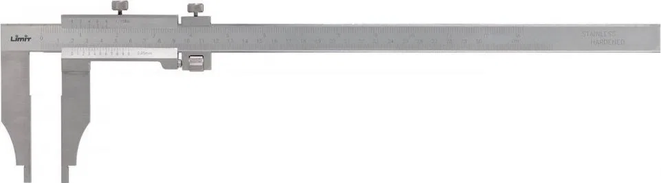 Messschieber mit präziser Einstellung, unbegrenzt, 500 x 150 mm