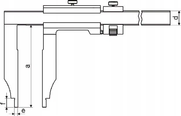 Gimex Messschieber  400 mm, 0,05 mm Teilung  16 Backen, 150 mm
