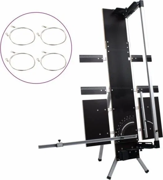 vidaXL Styropor-Schneidemaschine mit Standfuß, Aluminium, 200 W (146436)