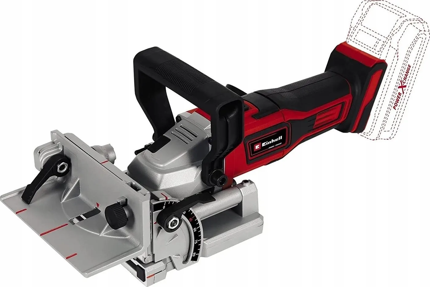 Einhell Akku-Fugenfräse TE-BJ 18 Li – Solo, 18 V, Schlitzfräse (rot/schwarz, ohne Akku und Ladegerät)