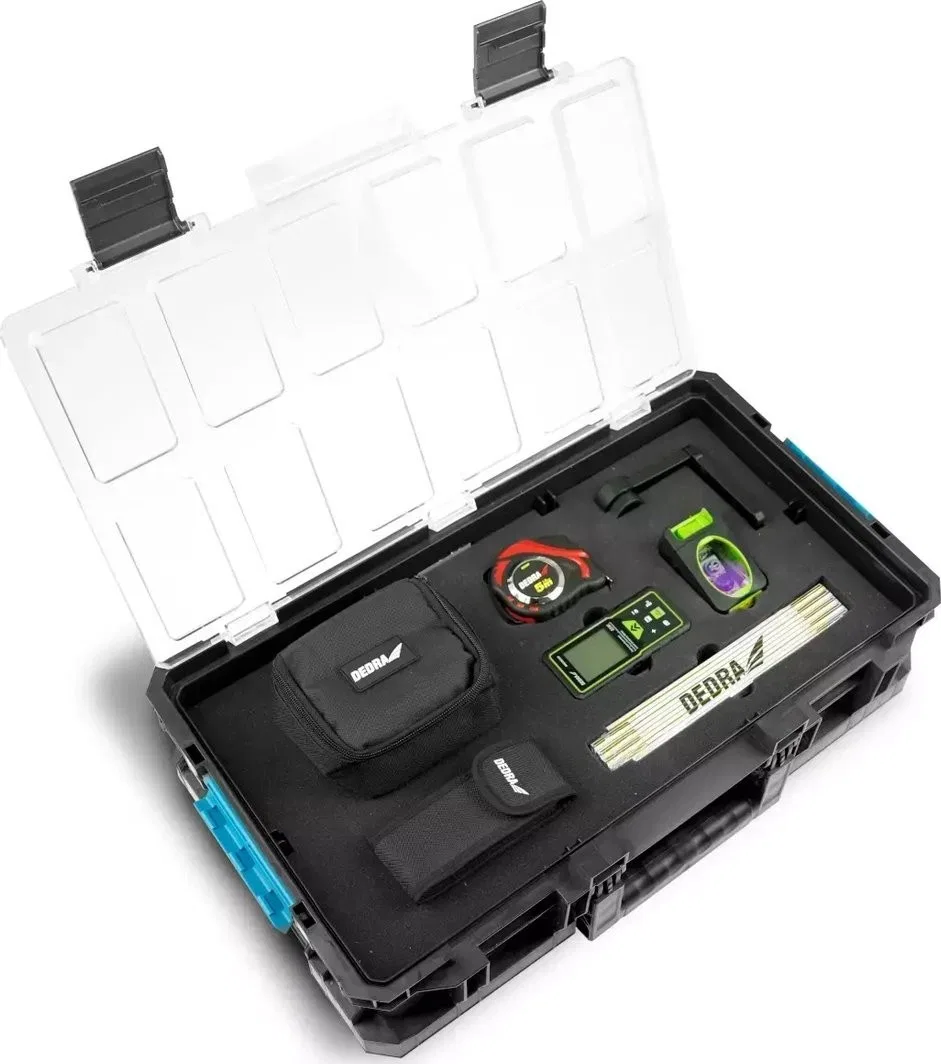 Dedra Messset mit Laser-Wasserwaage im SAS-Koffer