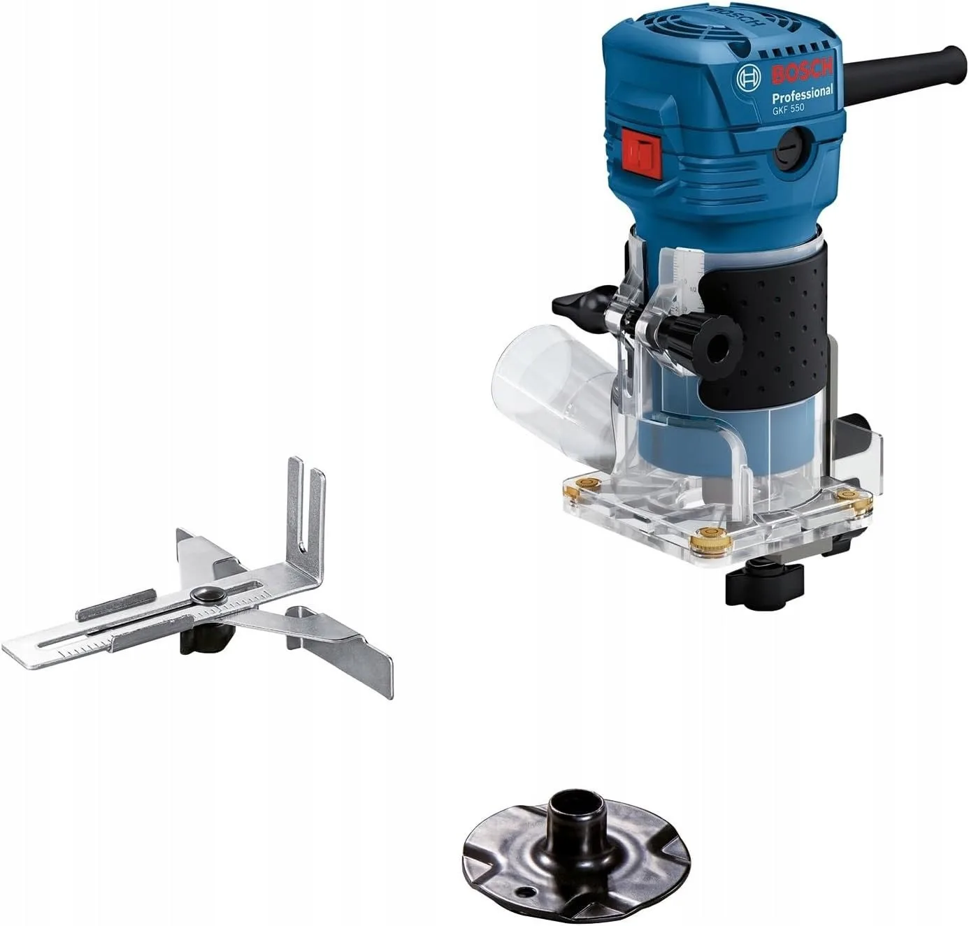 Bosch-Oberfräse Bosch Edge Router GLF 55-6 Professional, Oberfräse (blau, 550 Watt)