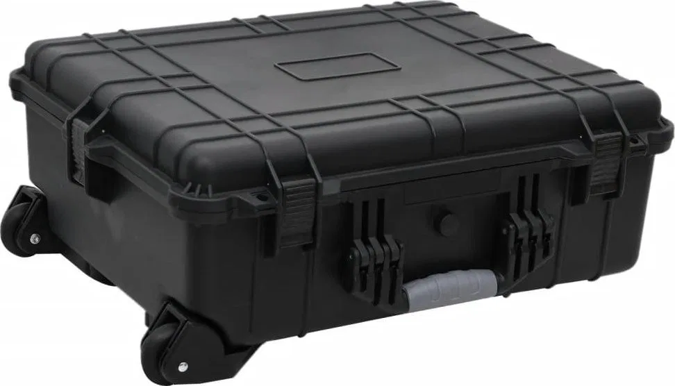 vidaXL vidaXL Reisekoffer, schwarz, 63 x 50 x 23 cm, PP