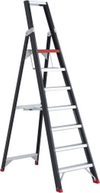 Lero TAURUS Einseitige Leiter (Höhe 165 cm, 7 Sprossen)