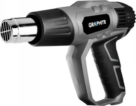 Heißluftgebläse Graphite (2000 W, Temperaturbereiche: I: 50 °C, II: 50–550 °C, III: 50–550 °C, Koffer)