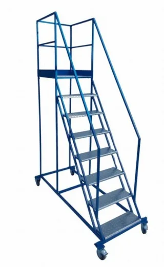 Stahl-Arbeitsbühne, fahrbar, 7 Stufen und Plattform (Standard)